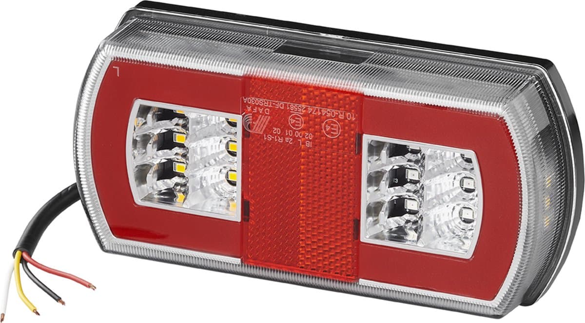 Achterlicht Voertuig Links - 5 Functies - 225 x 105 mm - Verlichting 43LED - Achterlicht Aanhangwagen