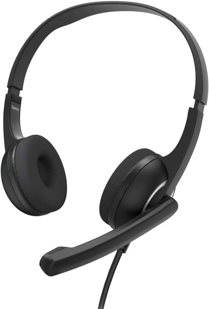 Thijox - Professionele Stereo Headset HS-P150 V2 - Zwarte PC-Office Headset met Geluidsisolerende Oorkappen, Ideaal voor Telefoongesprekken en Videoco