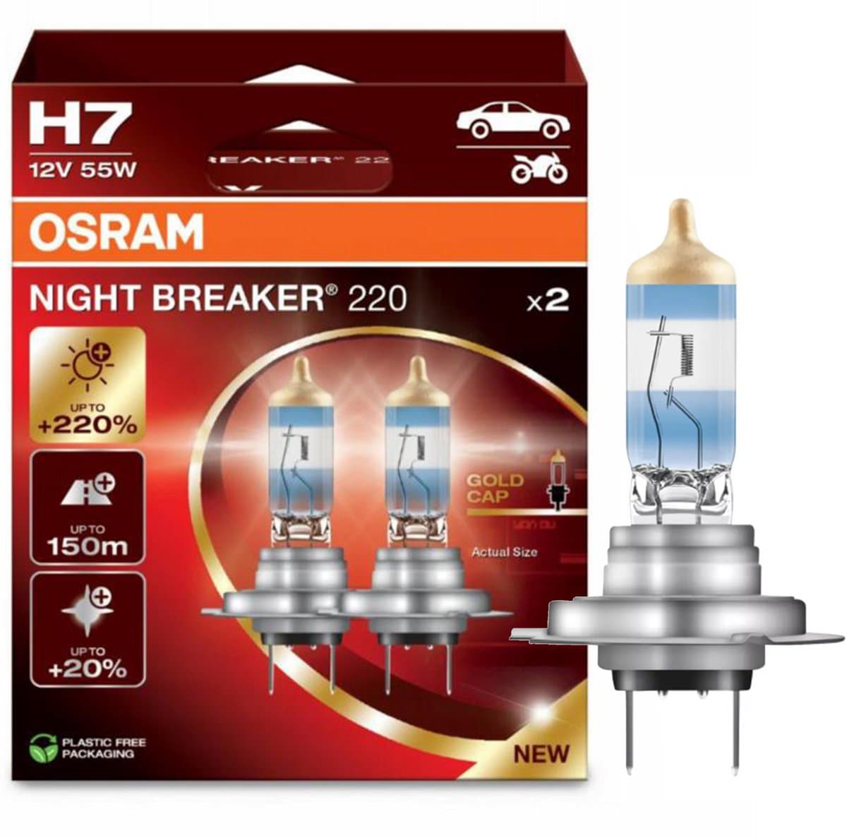 Osram Night Breaker 220 H7 64210NB220 set