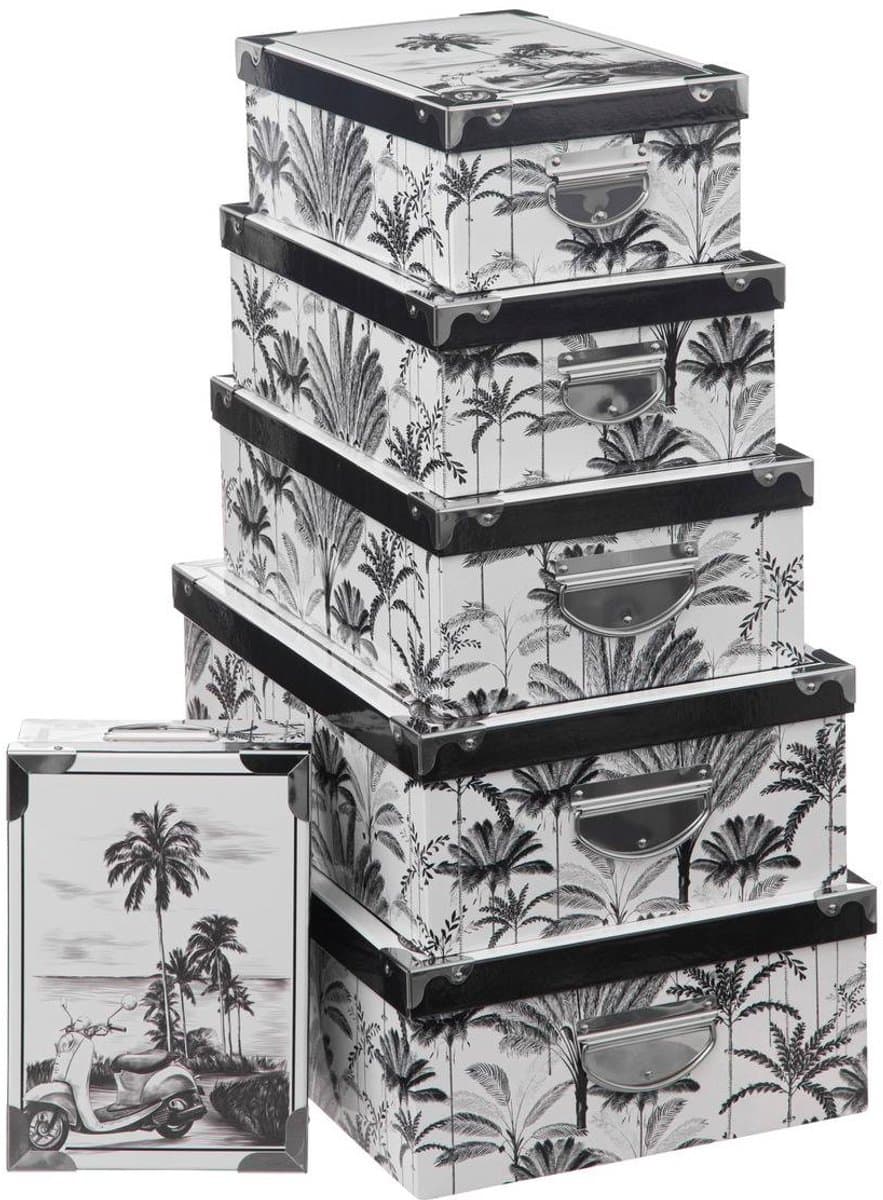 Set van 6 opbergdozen BOX'