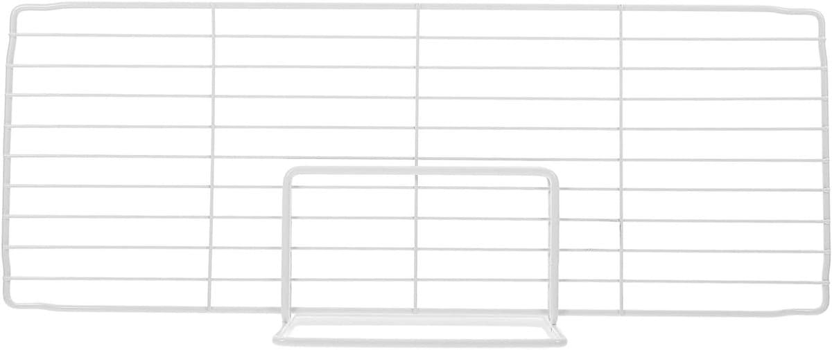 Koelkast Divider - Vriezer Scheidingswand - Efficiënte Opslag - Roestvrijstalen Structuur - 46x17x10cm - Wit
