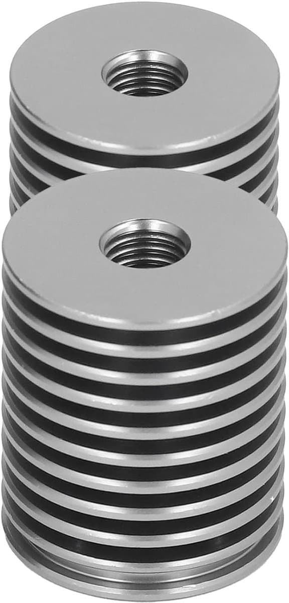 3D Printer Koellichaam - Aluminium Radiator - Hotend Koeling - Precisie CNC-gefreesd - 22 Mm Diameter - Grijs