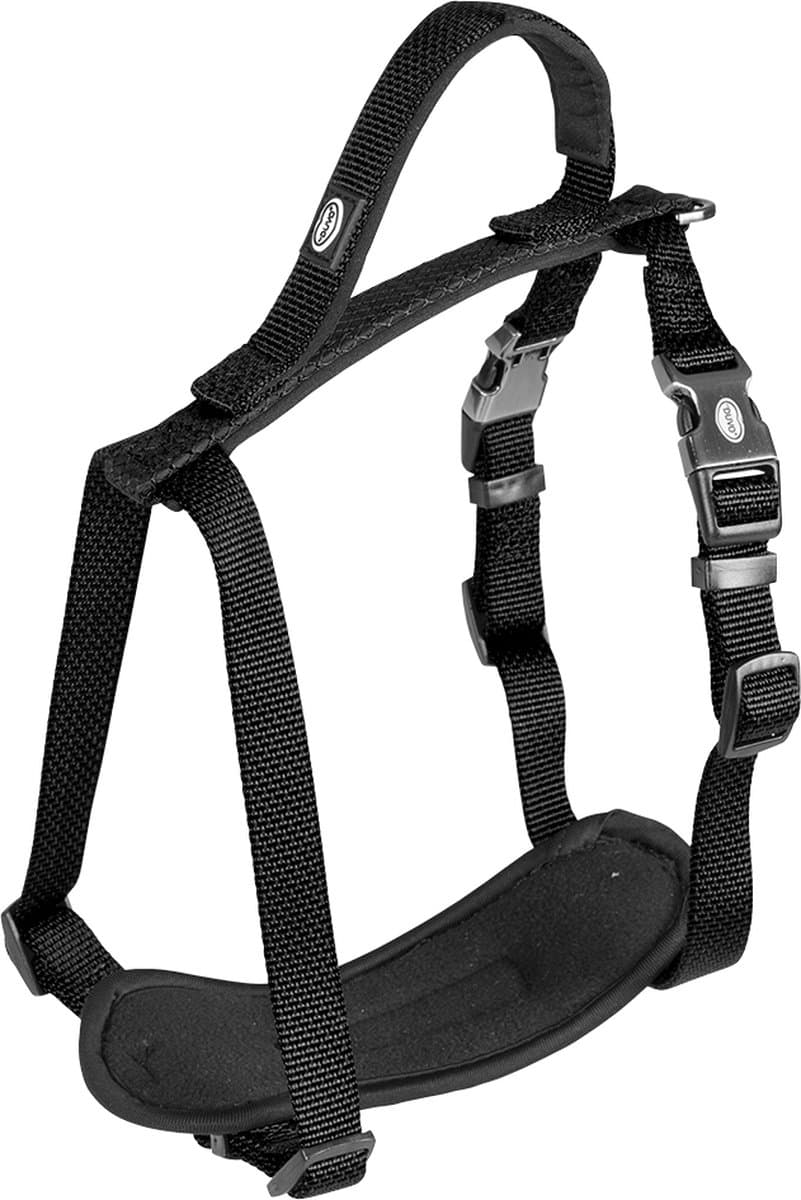 Duvoplus - Hondentuigje - Hond - Explor North Harnas Nylon L 50-65cm/20mm Zwart - 1st