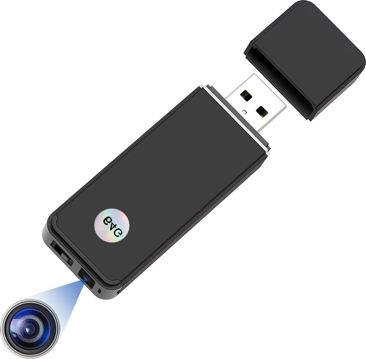 Mini-spionagecamera 1080p verborgen stijl U-schijf 64 GB met bewegingsdetectie - video-opname kantoor klaslokaal