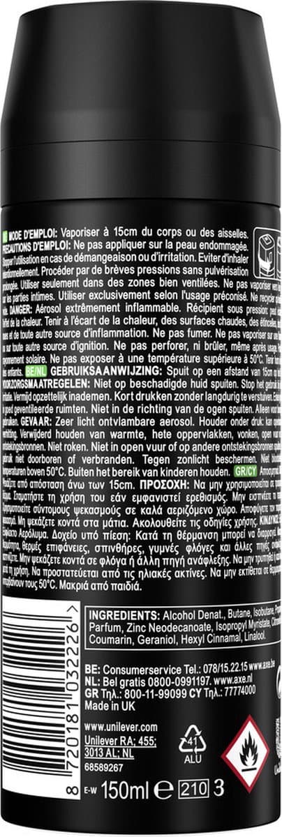 Axe deodorant bodyspray Africa 150 ml