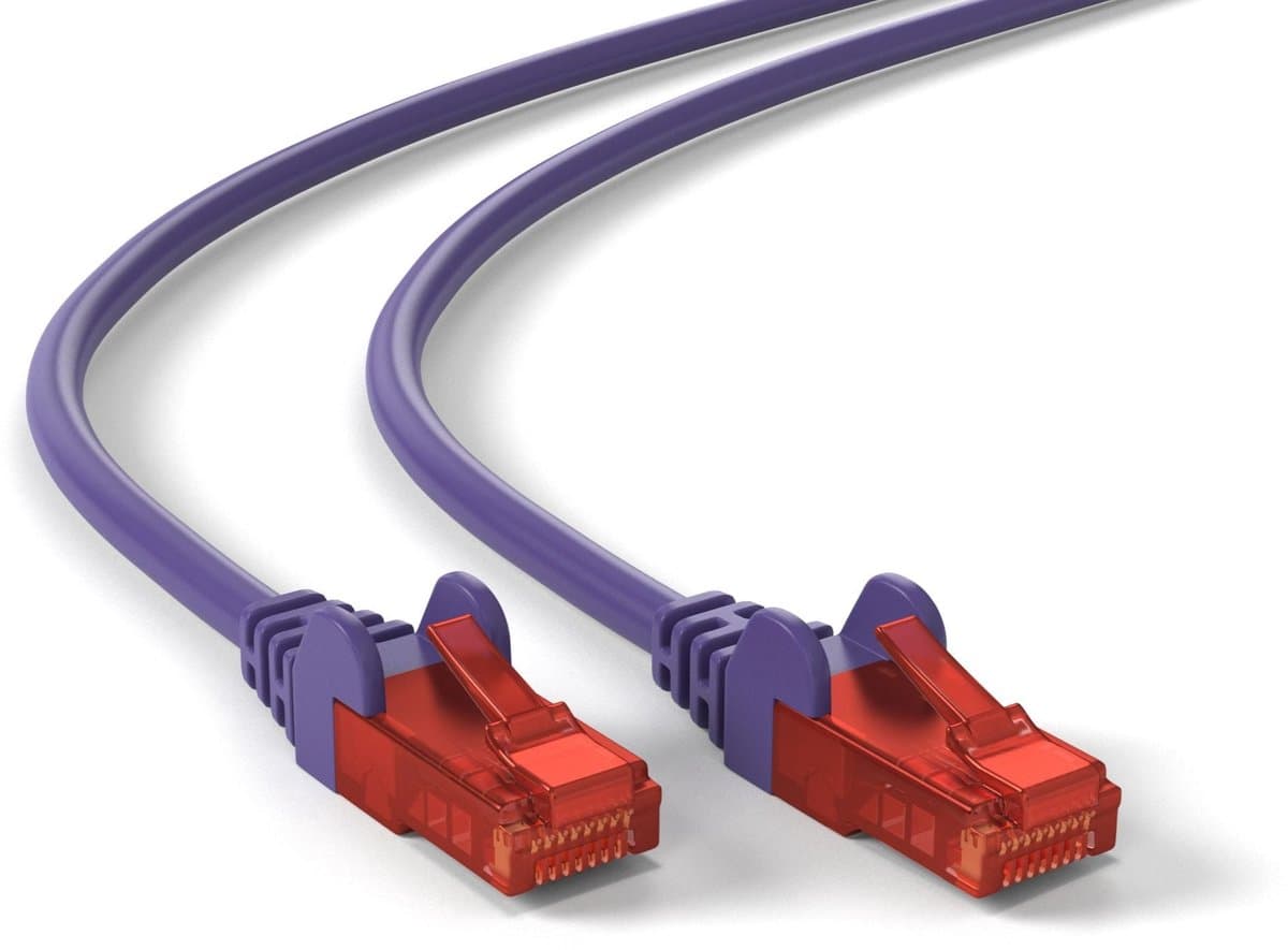 Wentronic CAT6 Netwerkkabel - RJ45 - Paars - 20 m