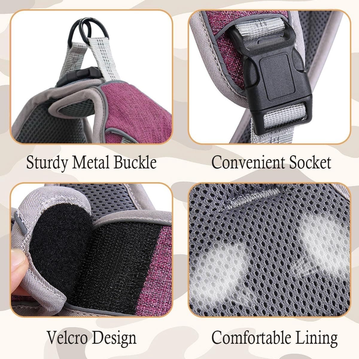 Verstelbare Reflecterende Hondenharnas - Antitrek Nylon Vest voor Honden van Grote, Middelgrote en Kleine Maten