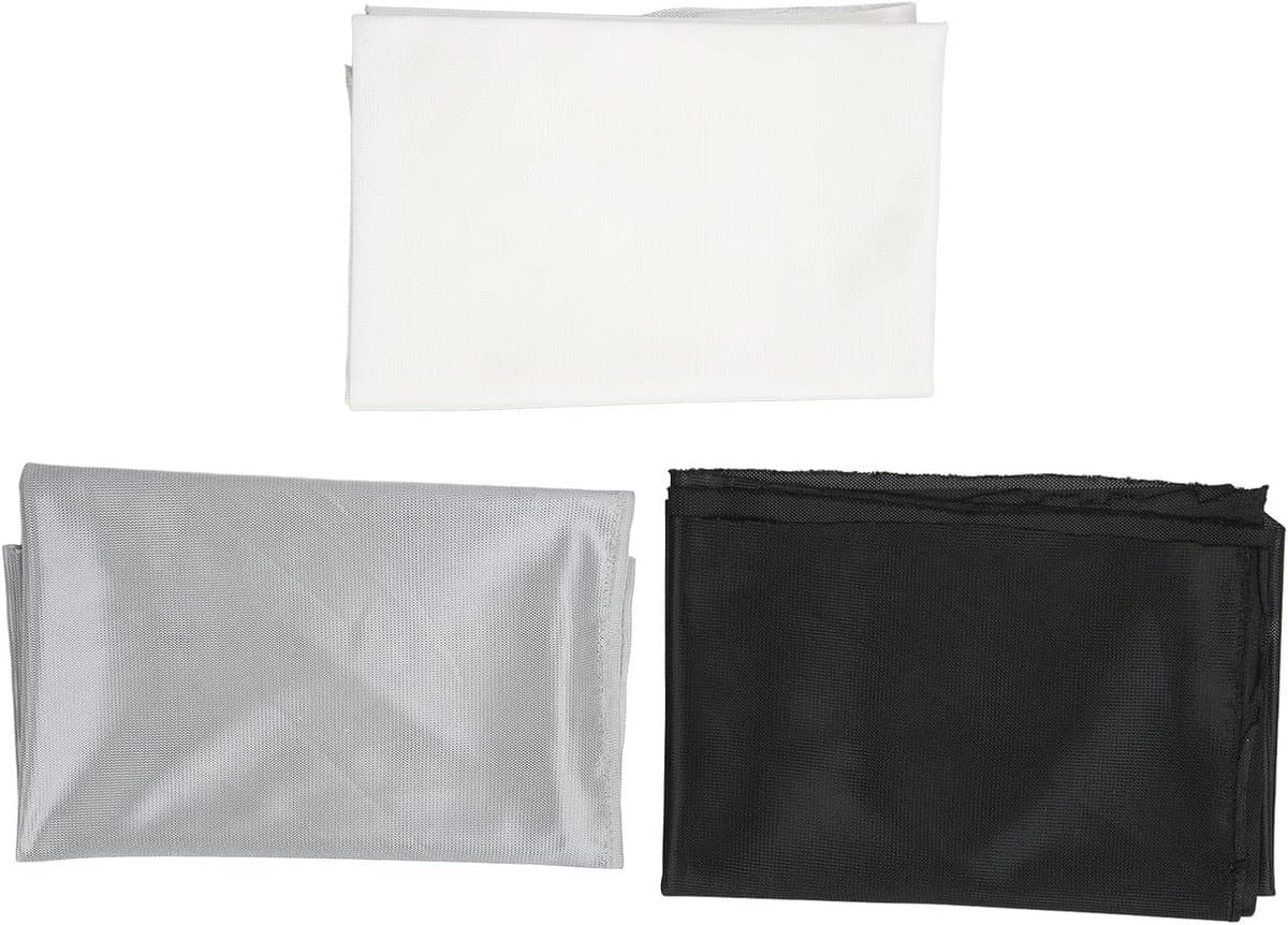 Speakerdoek Wit 140x91 cm - Stof- en Waterbestendig Grillstof voor Luidsprekers