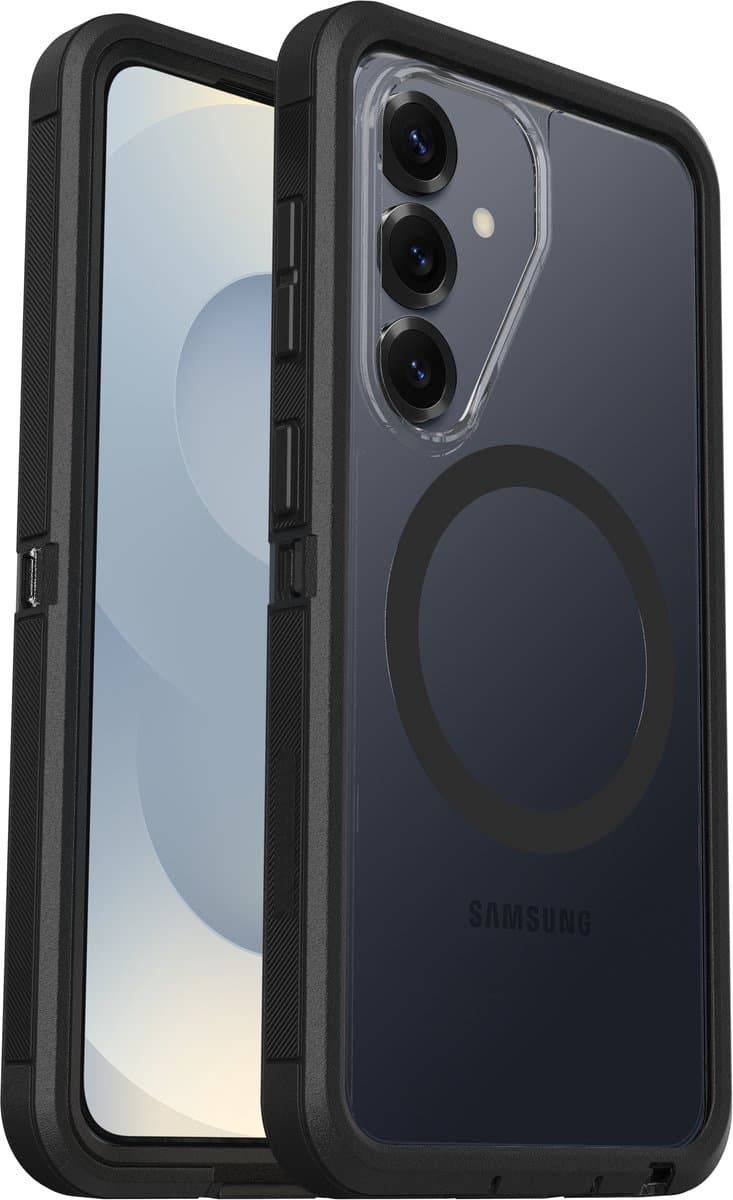 Otterbox Defender Samsung Galaxy S26 Back Cover met Magneet Transparant Zwarte Rand