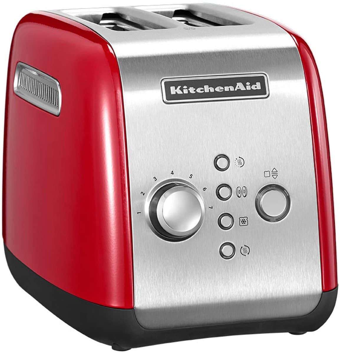 KitchenAid 5KMT221EER broodrooster - 2 sneetjes capaciteit - extra breed sleuven - 7 tintinstellingen - rode afwerking