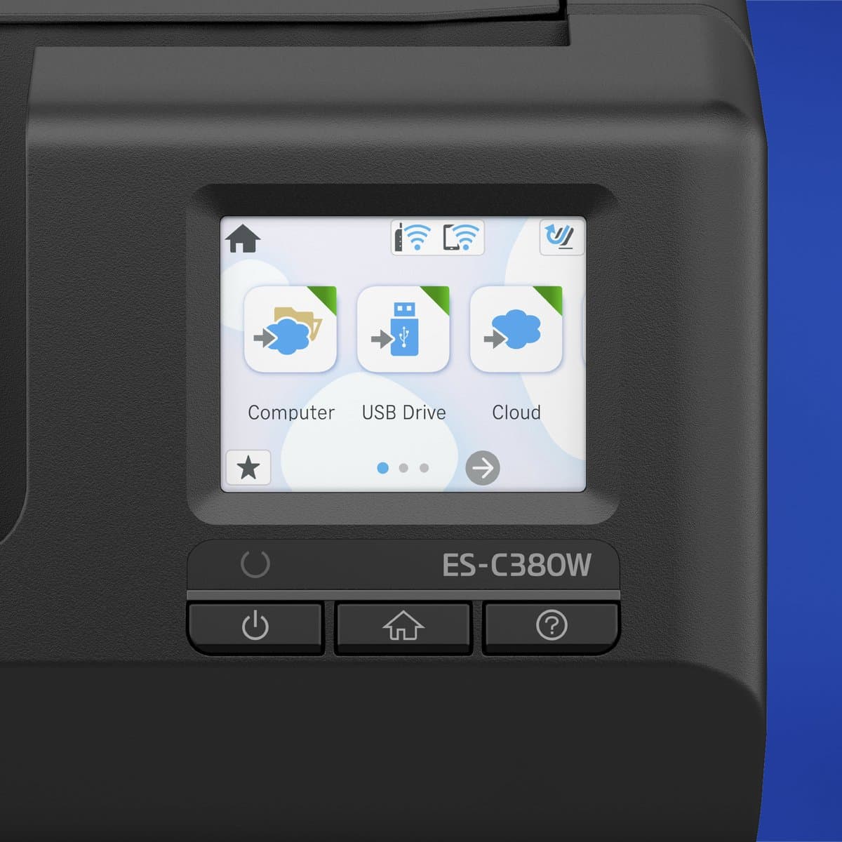 Epson ES-C380W ADF + doorvoerscanner 600 x 600 DPI A4 zwart