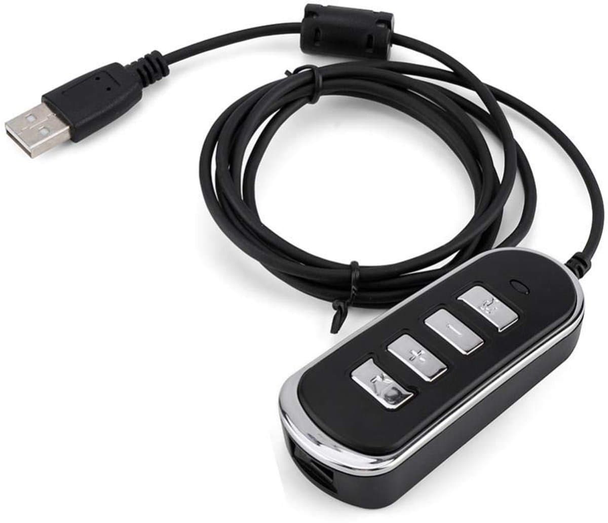 Dailygoody - Line converter - USB audio headphone converter - Met volume- en mute-functie - Groene kleur - Geschikt voor PC - 1 poort