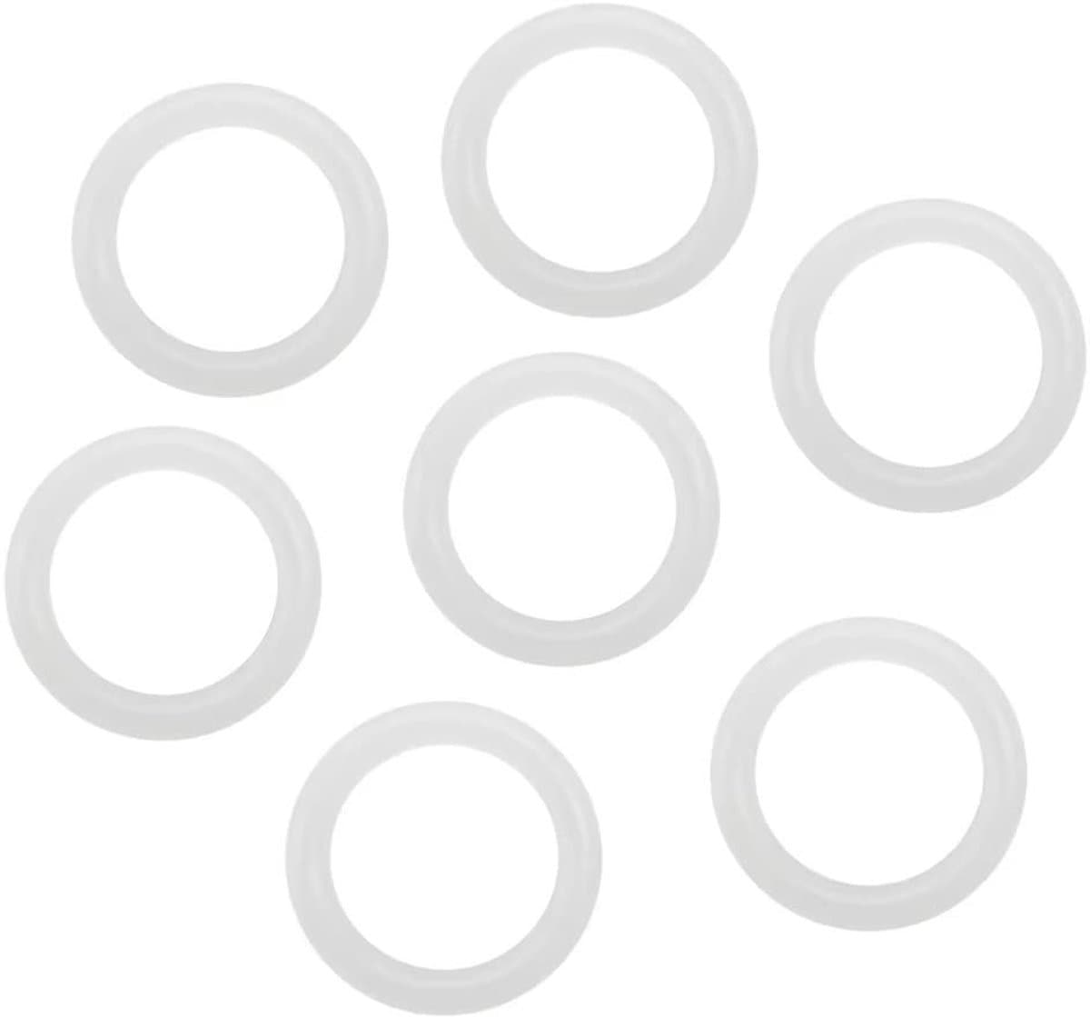 Allecto - Rubber O-ring - Siliconen afdichtringen - Duurzaam en flexibel - Helder - Afdichting ring - 100 stuks - Geschikt voor diverse toepassinge...