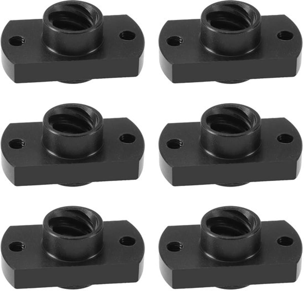 6 stuks T8 Lead Screw POM Moer 3D Printer Z-as Trapezium Motor Schroefmoeren Compatibel met Creality CR10 CR-10S Ender-3 Ender 3S Ender3 Pro 3D Printers