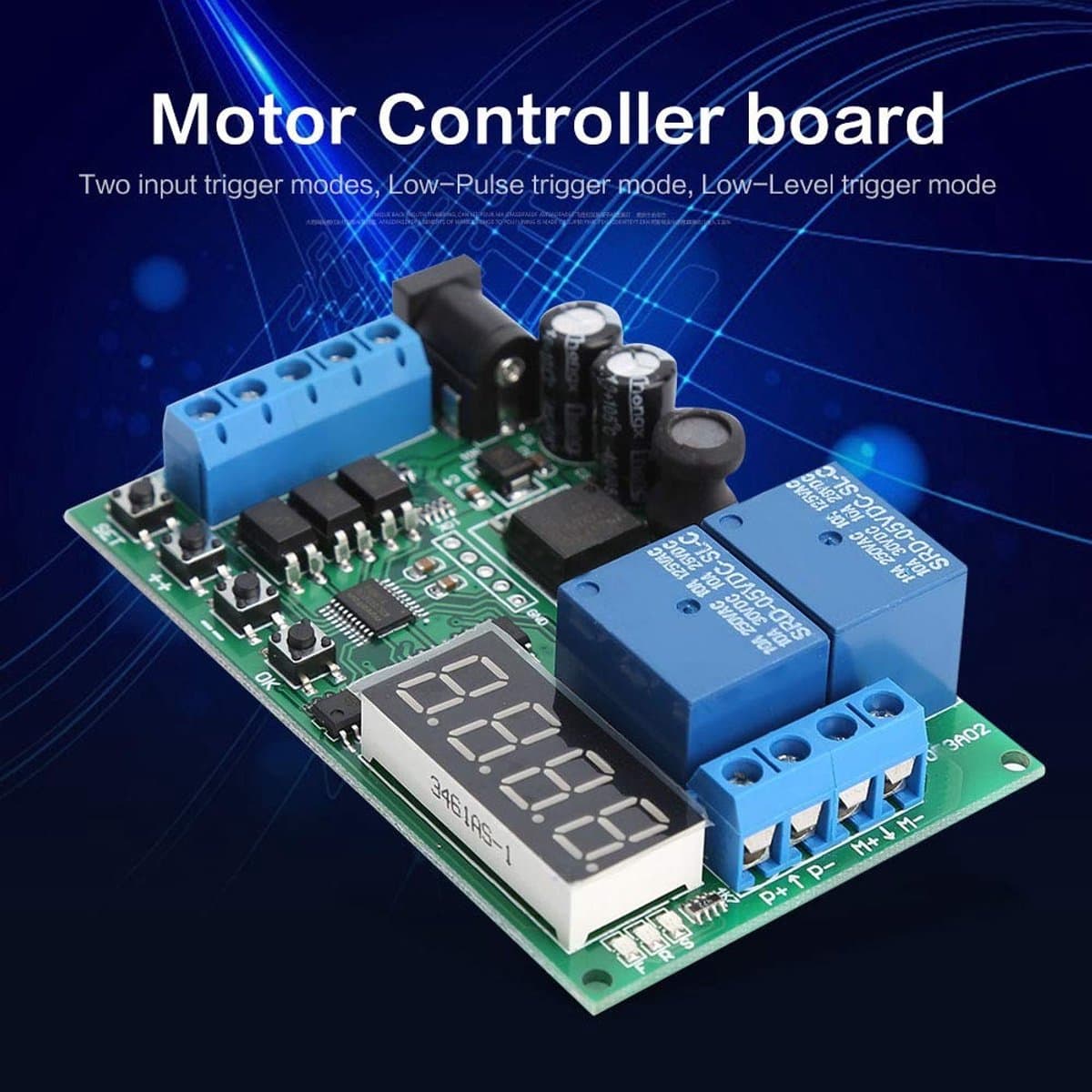 Dailygoods - Motor Vooruit/Achteruit Controller met Timing en Vertraging