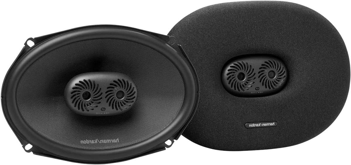 Autoluidsprekers 3-Weg - Auto Speakers Oval - Muziek Luisteren Auto - Glasvezel Woofer Conus - 6x9 inch - Zwart