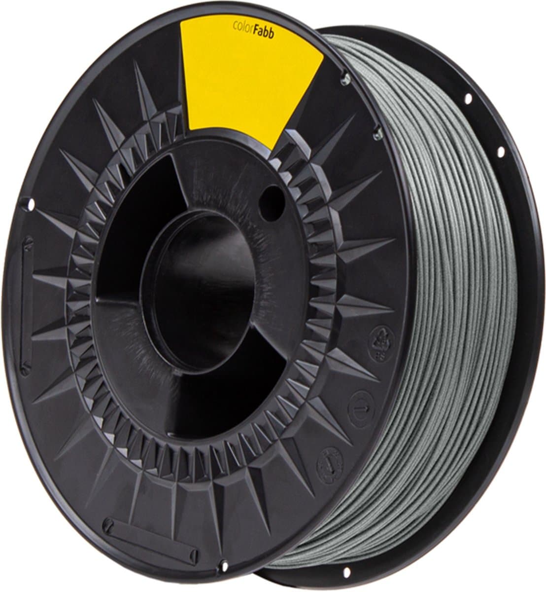colorFabb Pla High Speed Pro Pearl Dark Grey 3D-printerfilament - 1,75 mm - 1000 g - Hoge printsnelheid - Uitstekende stevigheid - Gemakkelijk te printen