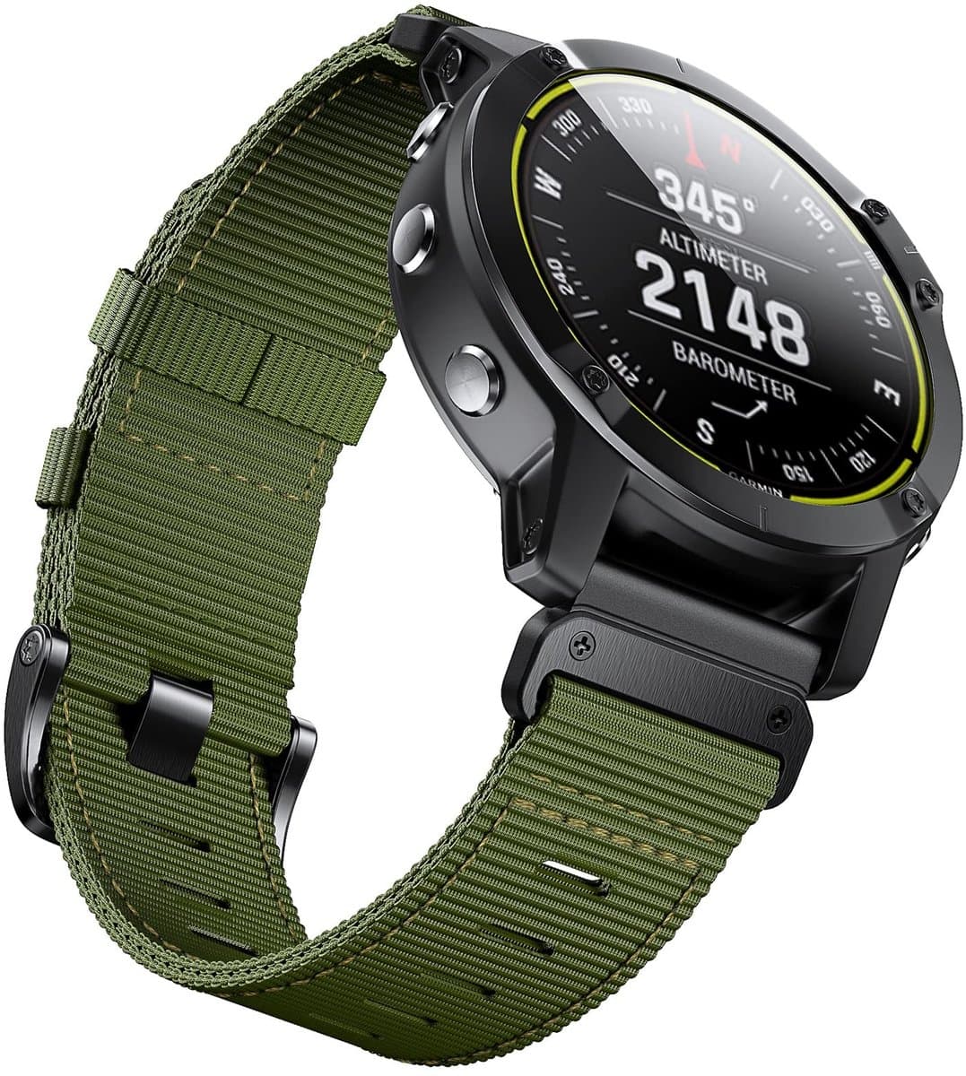 SolidKeus - Nylon Armband voor Fenix Smartwatches