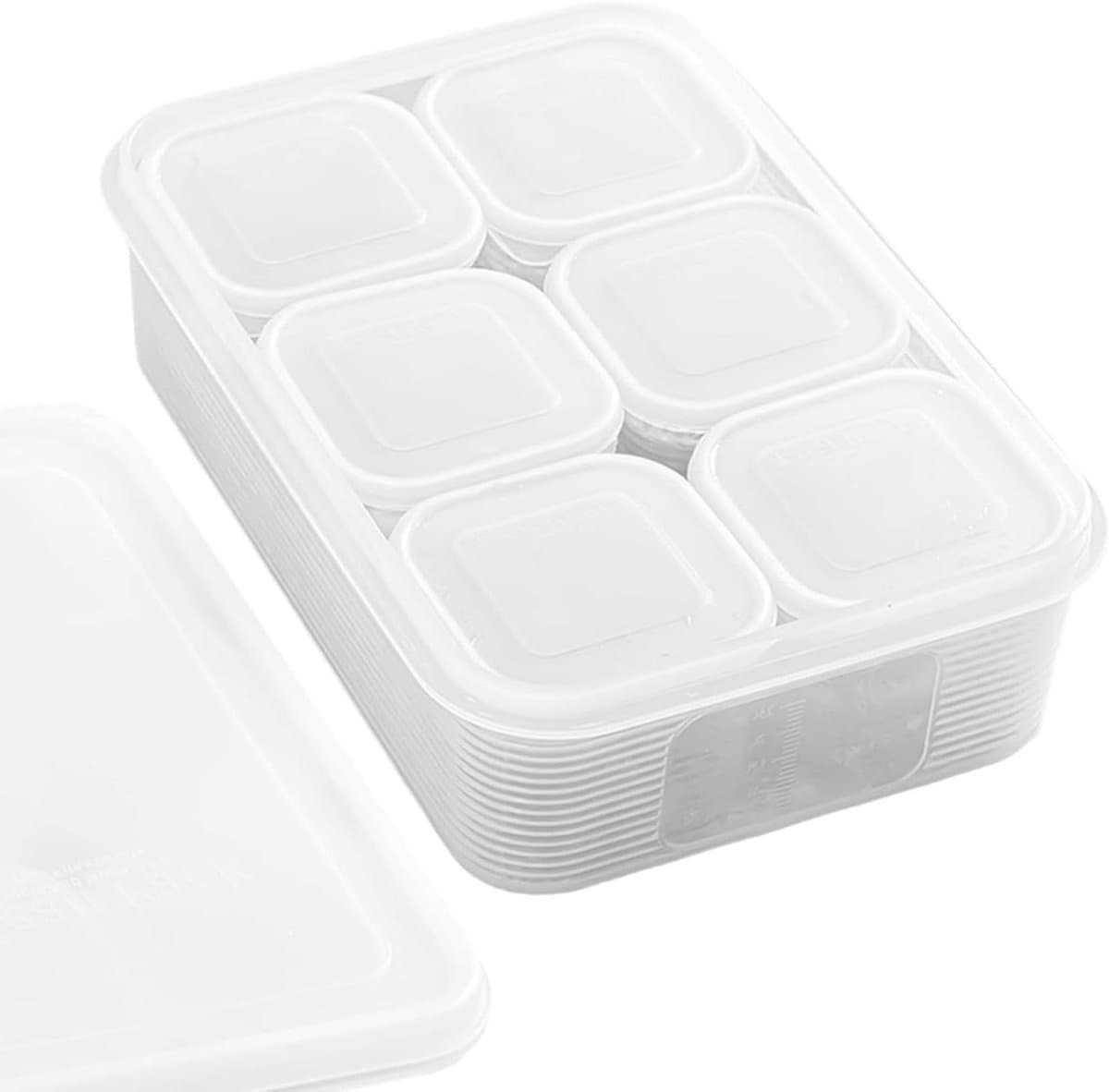 Koelkast Organizer - Voorraadbakken Deksel - Maaltijden Voorbereiden - Geurloos Voedselveilig Materiaal - 31x22x10 cm - Transparant