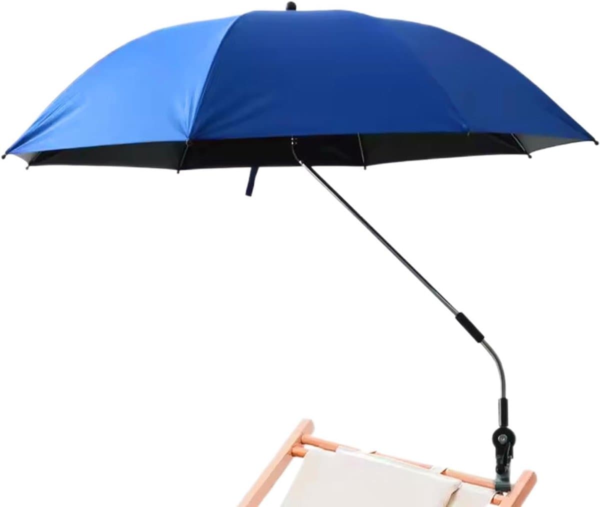 Strandparaplu - Zonnescherm - Buiten genieten - Winddicht roestvrij - 106 cm - Donkerblauw