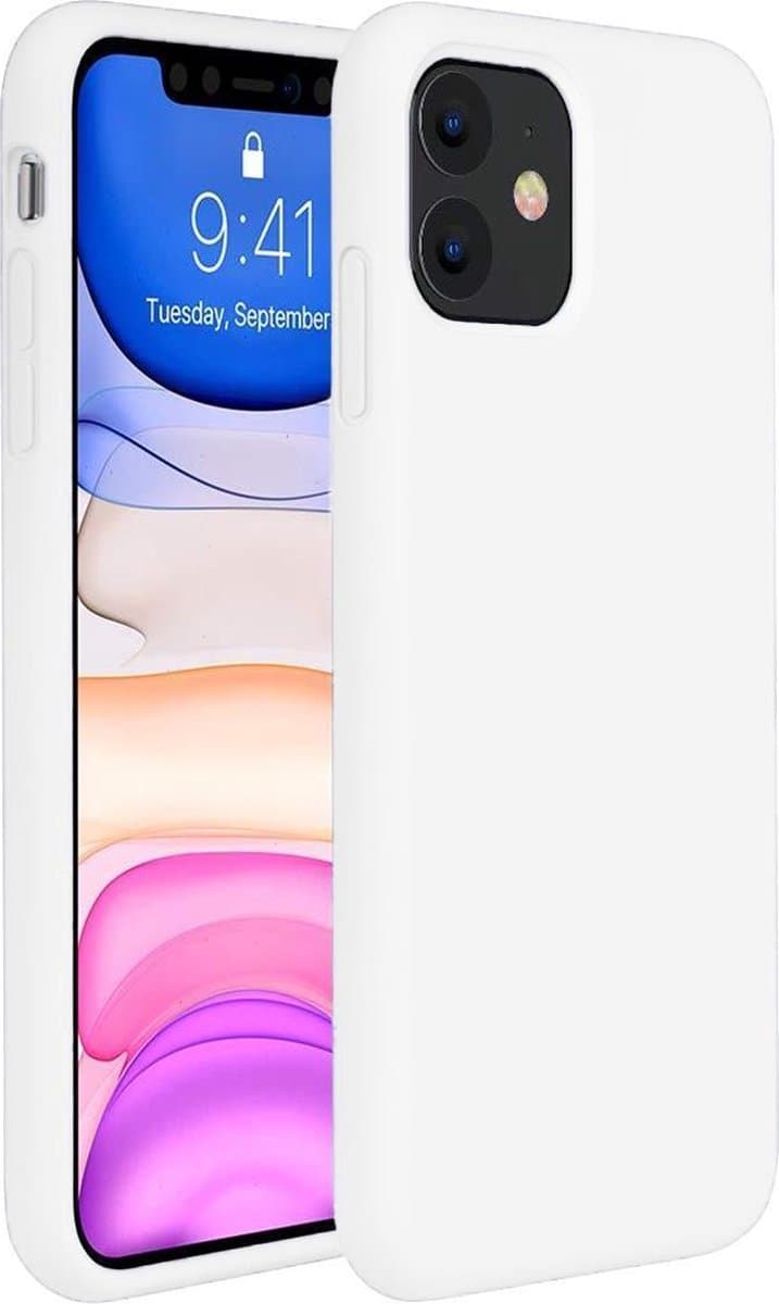 Hoesje - Geschikt voor Apple iPhone 11 - Sterk & Shockproof - Siliconen Case - Hoes Cover - Telefoonhoes - Wit