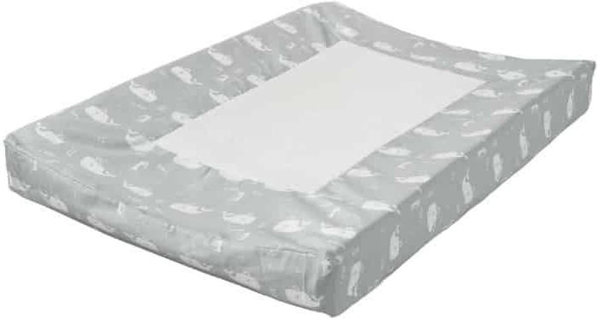 Fresk aankleedkussenhoes Whale dawn grey