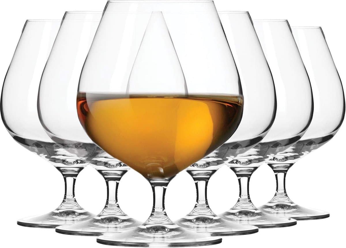 Brandy Whisky Degustation Cognacglazen, 6 stuks, 550 ml, Harmony-collectie, perfect voor thuis, restaurant, feesten, vaatwasmachinebestendig