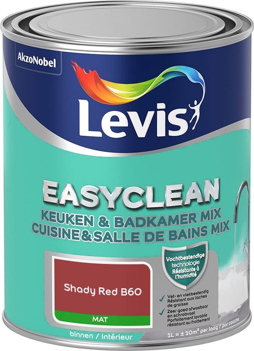 Levis Easyclean Keuken & Badkamer Mix Shady Red B60 1 L