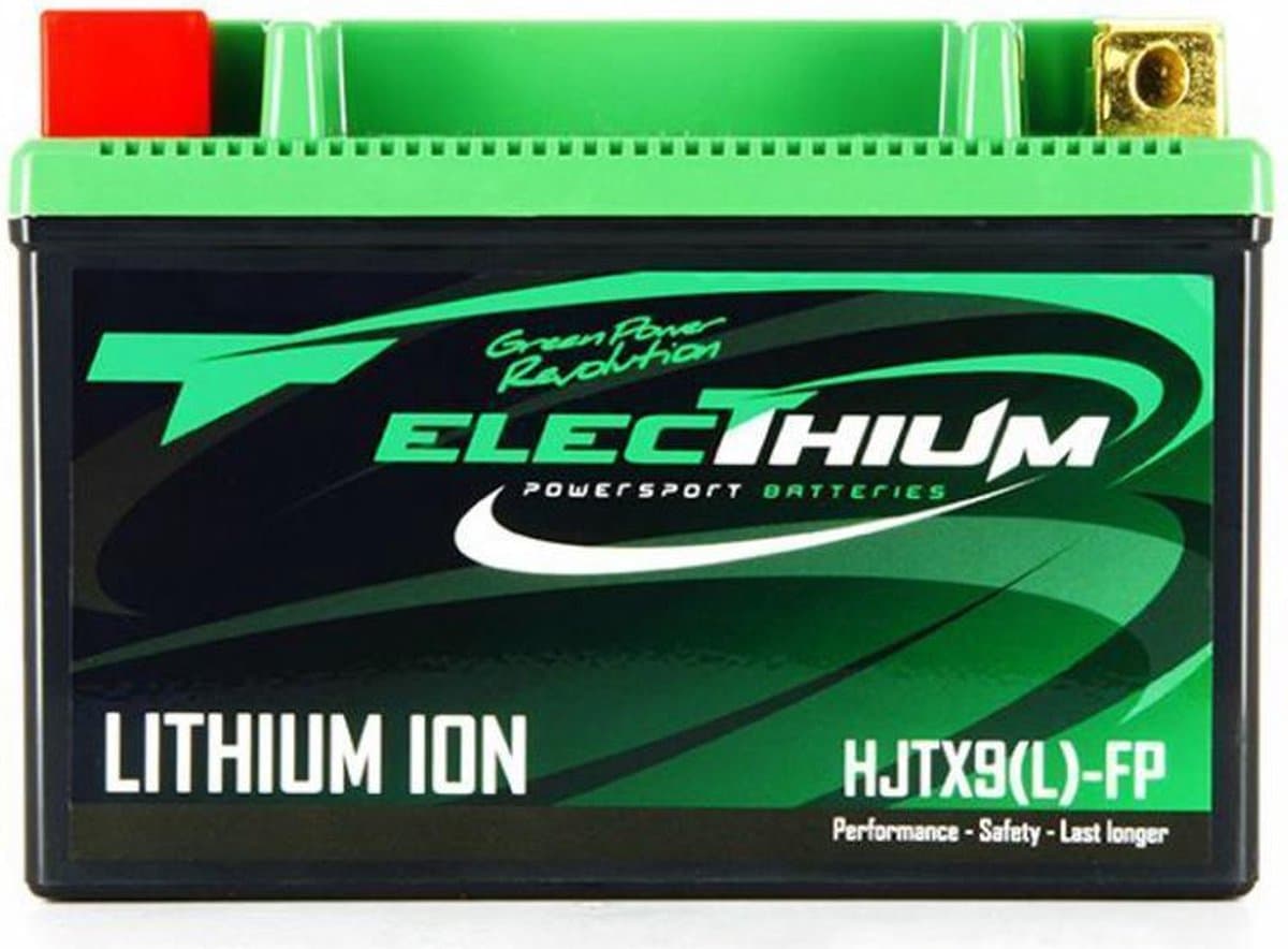 Lithium-elektriumaccu voor motorfiets Triumph 600 Daytona 2003 tot 2005 HJTX9(L)-FP / YTX9-BS / YTR9-BS / 12,8 V 3 Ah nieuw
