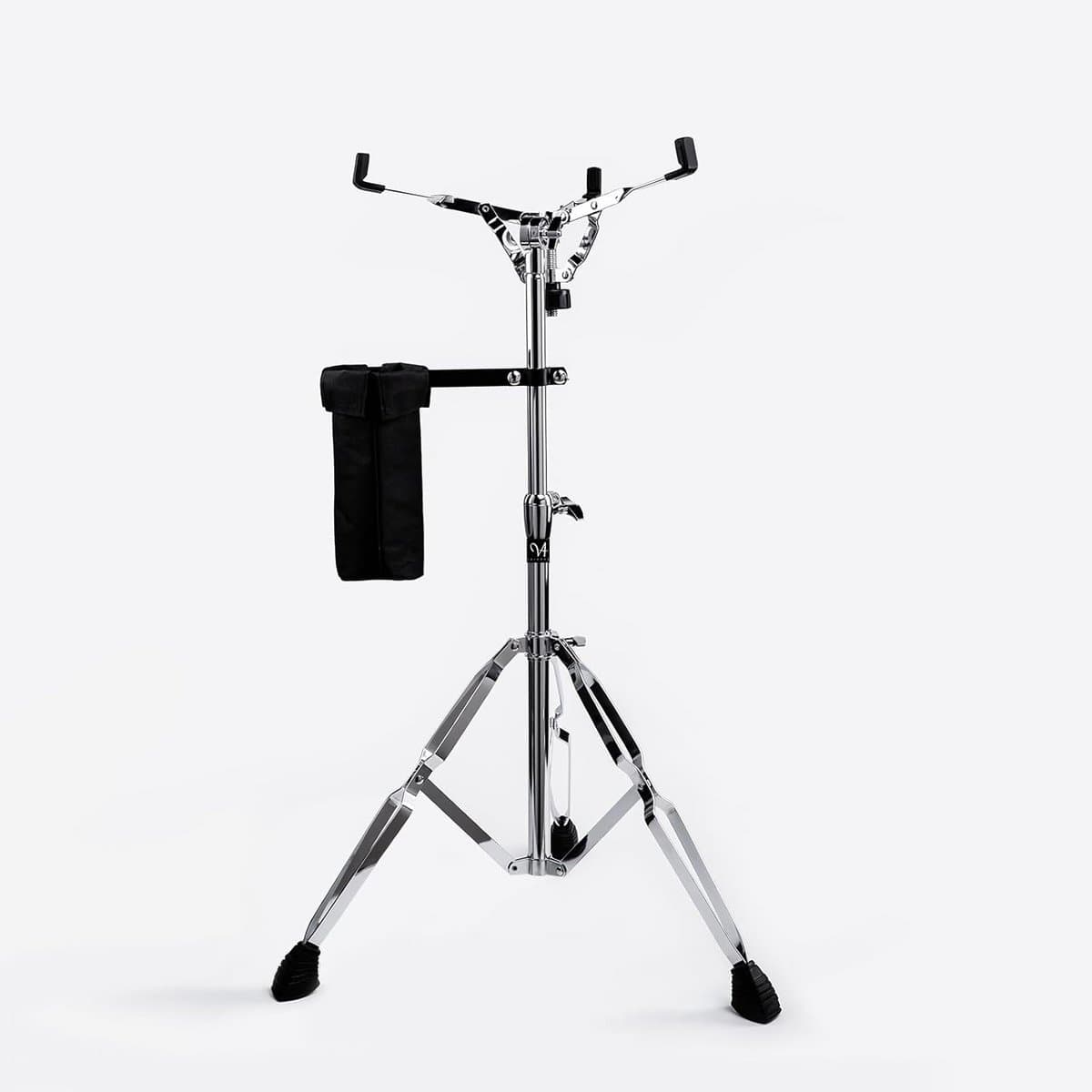 Snare Drum Standaard - Drumhouder Statief - Muziek Oefenen - Dubbel Verstevigd Ontwerp - 74-119cm Verstelbaar - Zilver Zwart