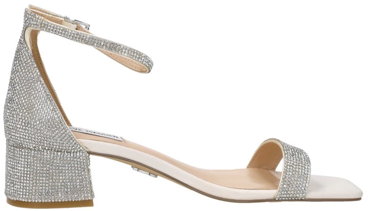 Steve Madden Gena-R Sandalen Hak - Zilverkleur - Maat 39