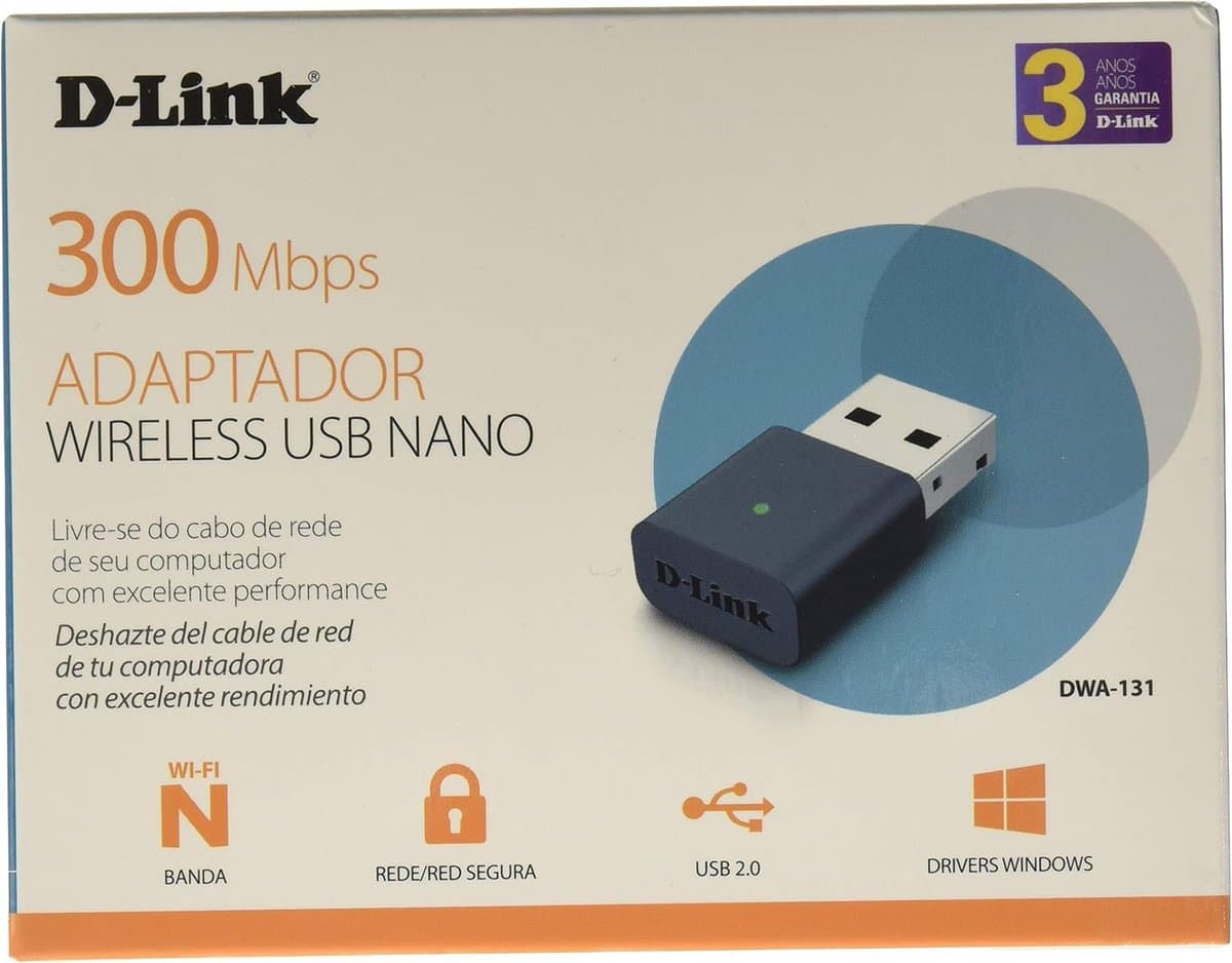 Draadloze USB Netwerkadapter 300 Mbit/s Wifi Dongle