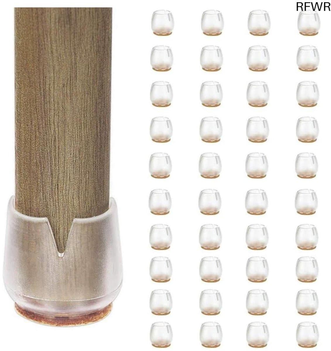 RFWR® Stoelpootbeschermers - Duurzame Silicone Glijders voor Vloerbescherming - Set van 16 - Universaal en Stil