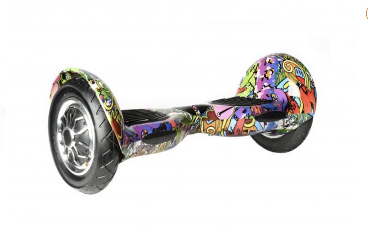 Altrado - Hoverboard – Purple Multicolor – 10 inch Off-Road - 15 km/h - 10km bereik - Bluetooth speaker - Oxboard - Hoverboards