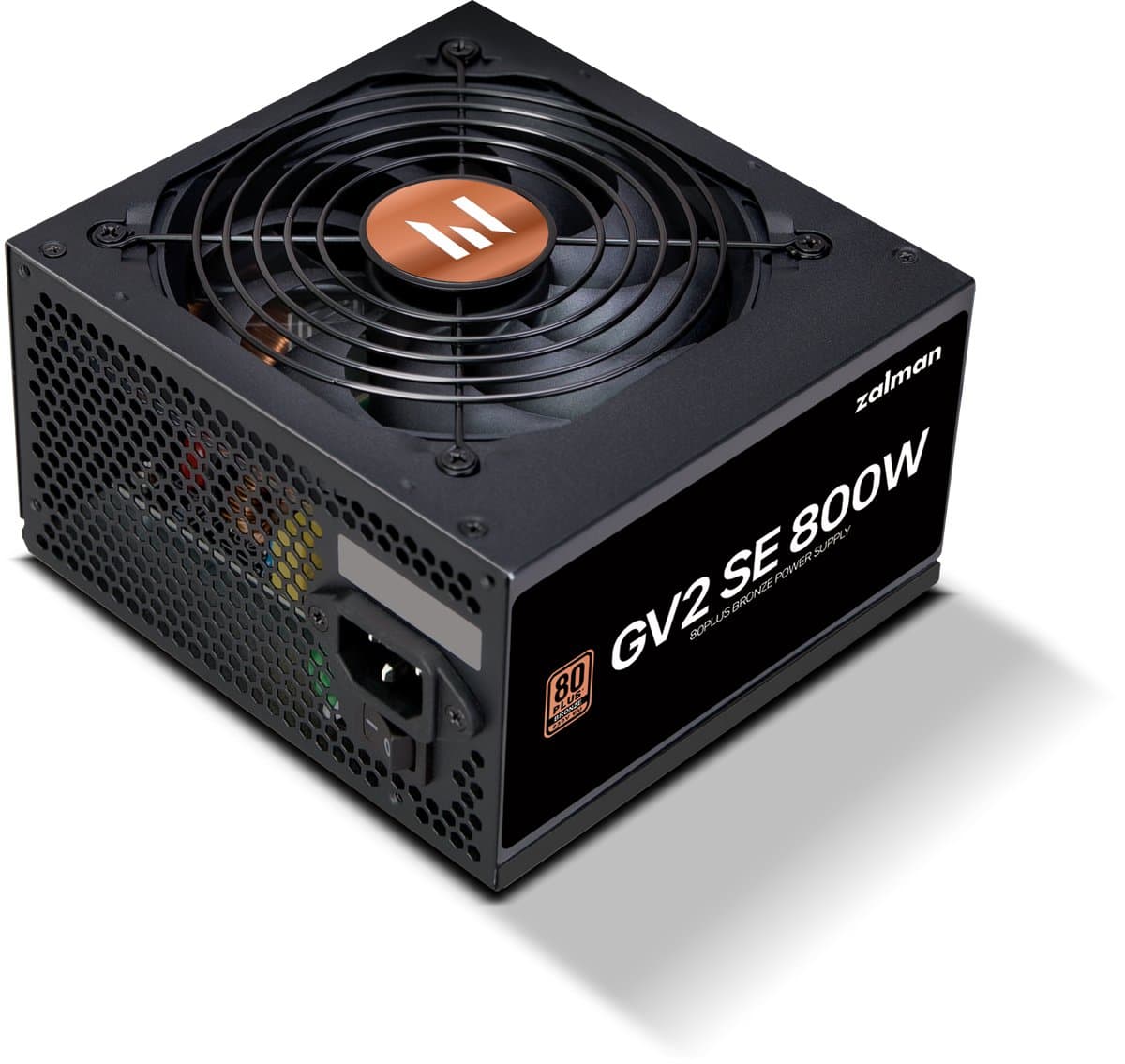 Zalman ZM800-GV2SE 800W PSU 80 Plus Bronze ATX 2.52, Non-modular, Dual CPU, 4x PCIe, 8x SATA, 120mm HDB fan, Active PFC, Cybenetics ETA Silver, LAMBDA-certified silent PSU
