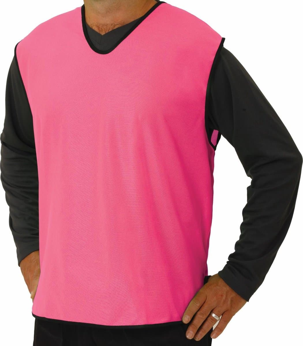 10 x Pirotti mesh trainingsovergooier / hesje - pink - maat: pupil (= XS)