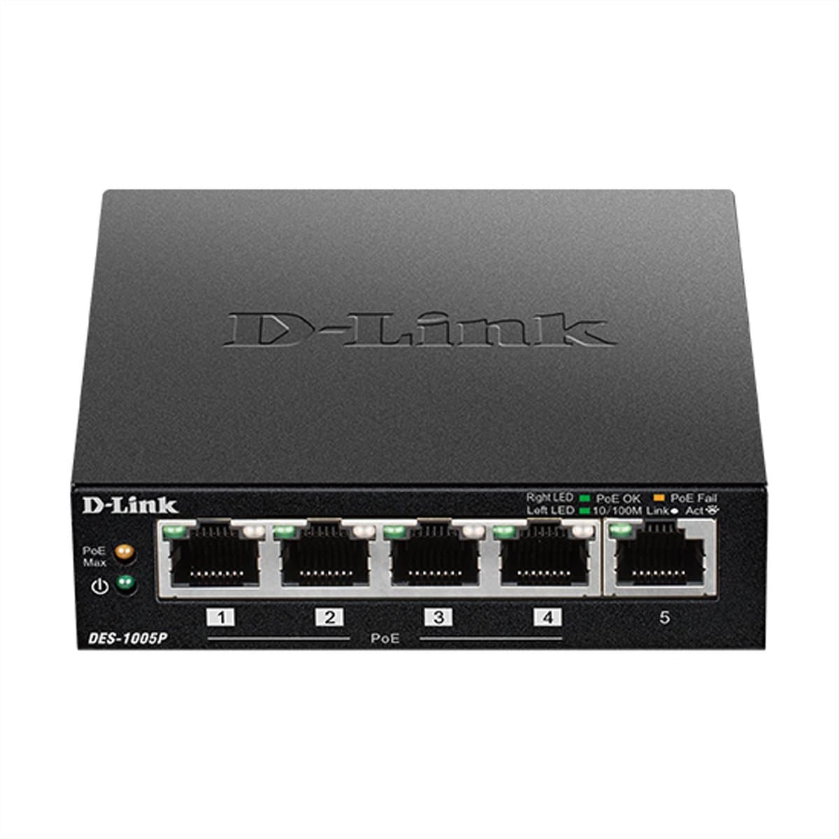 D-Link DES-1005P - Netwerkswitch - 5-Poorten - PoE