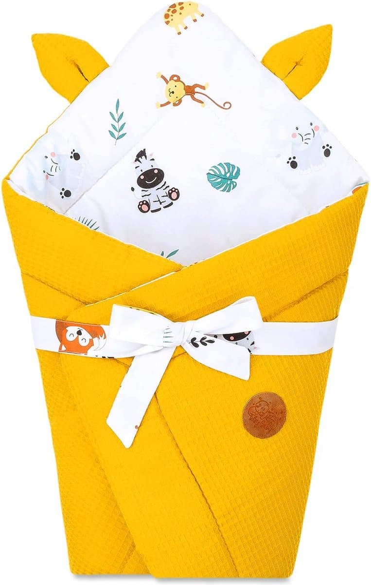 eekhoorn deken 80x80 cm – baby deken swaddle deken baby eekhoorn babynest swaddle deken,velop deken Katoen met Safari - Wafeltoffee