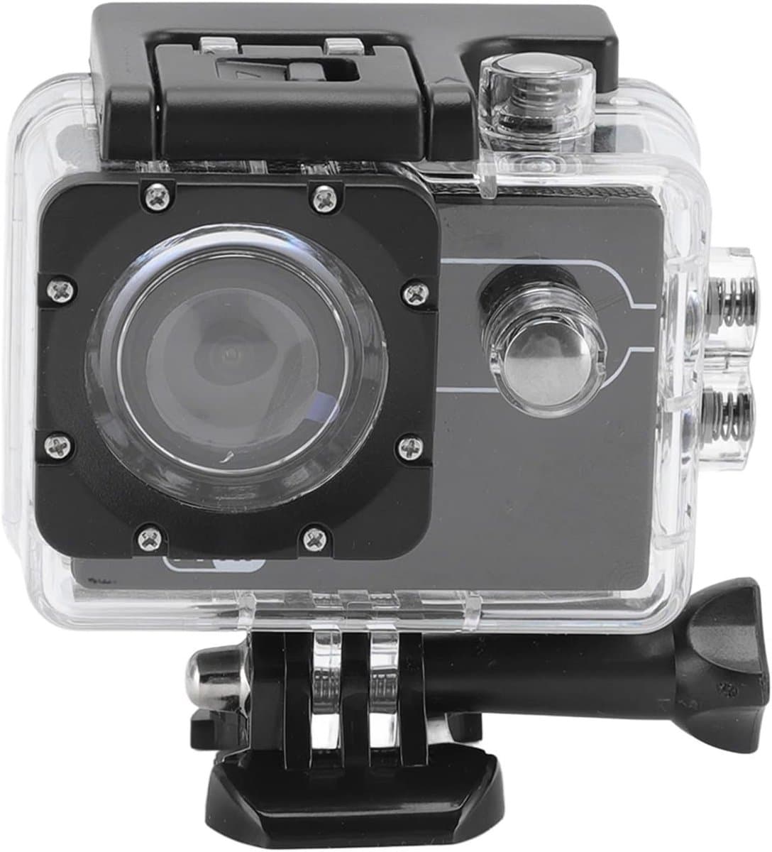Actie Duikcamera met WiFi Verbinding, Waterdichte 4K Sportcamera met 170 Graden Groothoeklens voor Onderwater en Buitenactiviteiten