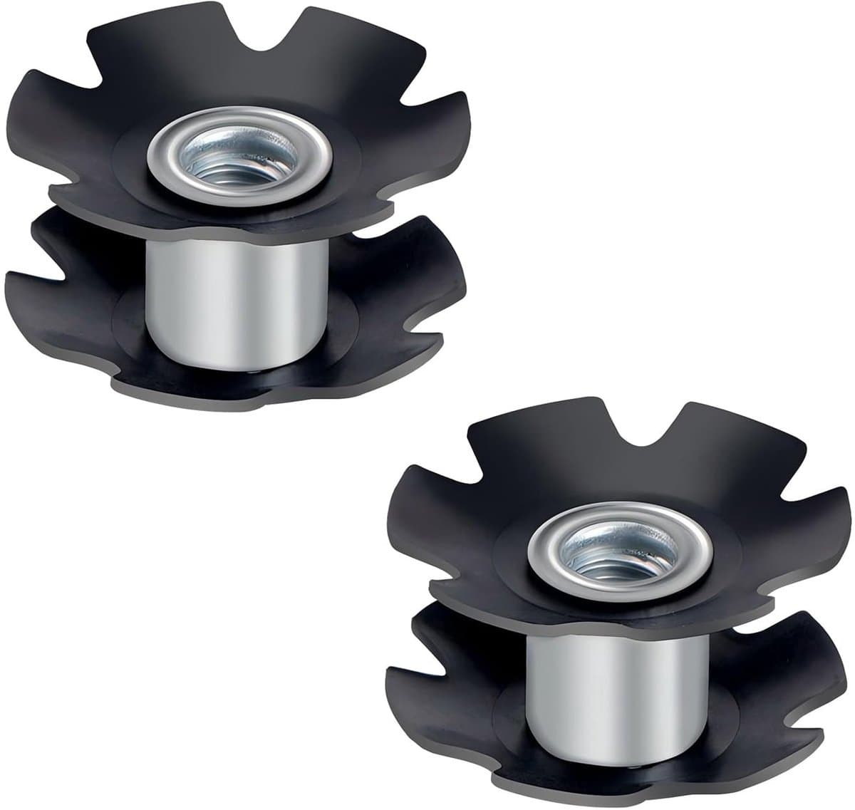 Dailygoody - Qrity 2 Stuks Fiets Headset Star Nut voor Vorken 1-1/8 Inch (28.6mm)