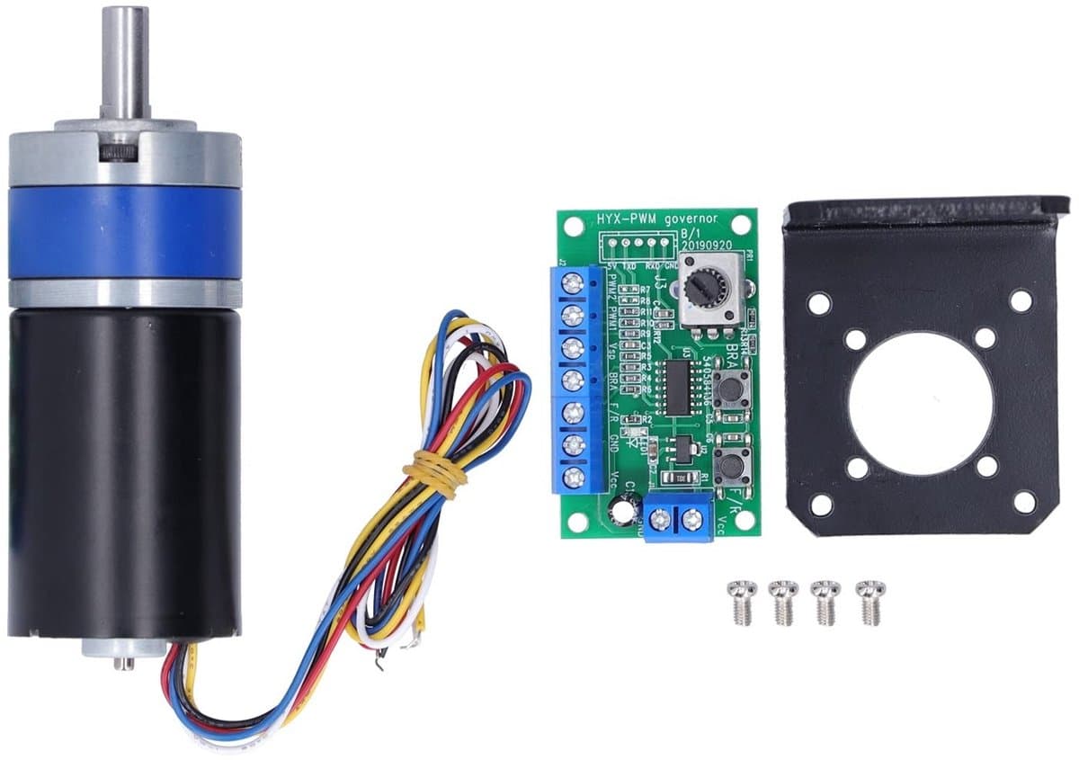 Dailygoody - Brushless Gear Motor - 16RPM - Met Controller - D-as - Pure Koper Coil - Voor Elektrische Toepassingen - 12V - Efficiënt