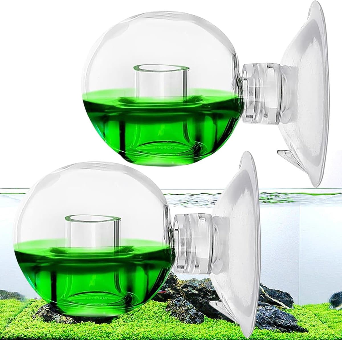 2 Stuks CO2 Permanente Test voor Aquariums, CO2 Monitor voor Planten, Aquarium Testset voor Gezond Water en Viswelzijn