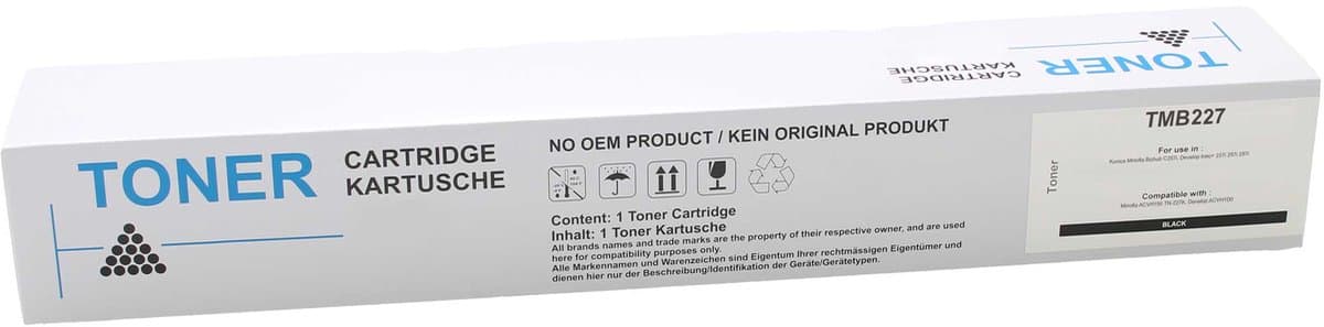 Konica Minolta - Toner - TN227 - Zwart - Huismerk - geschikt voor Develop Ineo + 227 i, Develop Ineo + 257 i, Develop Ineo + 287 i, Konica Minolta Bizhub C 257 i