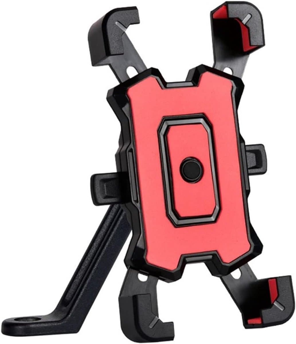 Telefoonhouder Fiets - Gsm Beugel - Navigatie Ondersteuning - 360 Graden Rotatie - 4.8-6.8 Inch - Rood