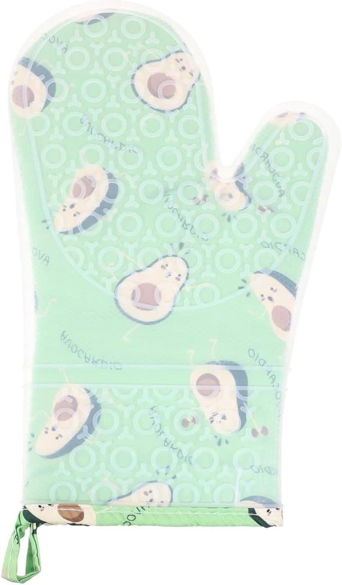 Ovenwanten Set - Hittebestendige Mitten - Veilig Koken - Antislip Grip - 29x14cm - Meerkleurig