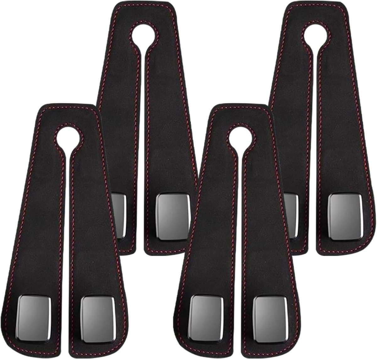 Multifunctionele Auto Zitplaats Organizer Haken - 4 Stuks voor Handtassen, Kleding en Paraplu's, Perfect voor een Opgeruimde Auto