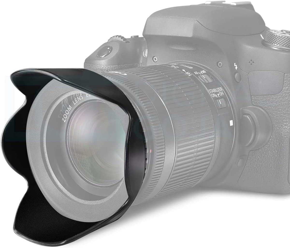 Zonnekap voor 67mm cameralensen - Regenbestendig en geschikt voor EF-S 10-18mm