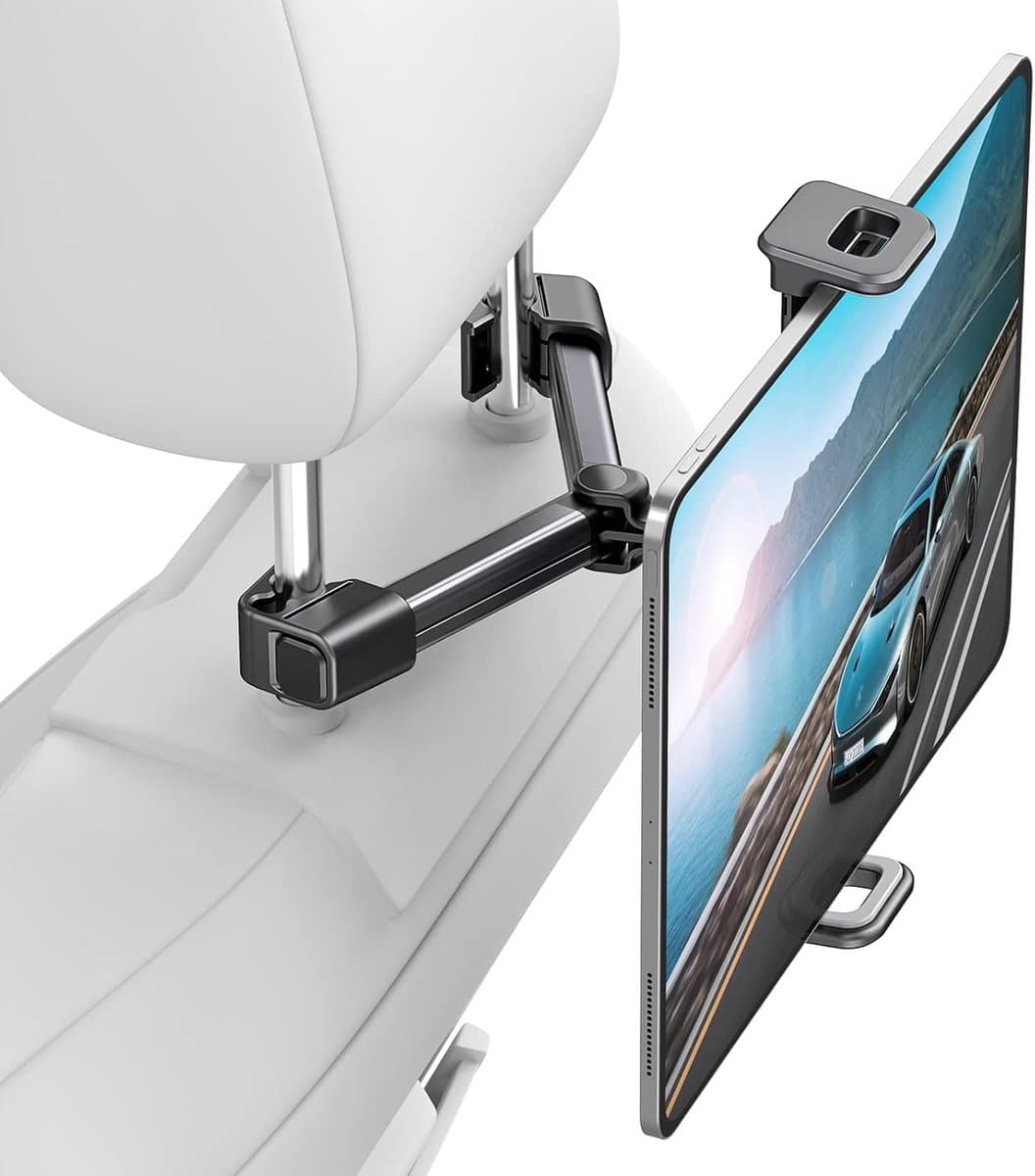 Tablet houder auto hoofdsteun - Geschikt voor: Ipad en Telefoon - Universeel - Auto Accessoires