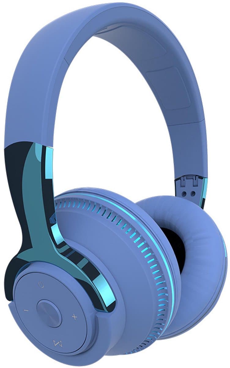 KINSI Hoofdband Draadloze Gaming Headset - Bluetooth 5.1 - Ergonomisch comfortontwerp - 7-kleuren RGB-verlichting - 24 uur ononderbroken afspelen