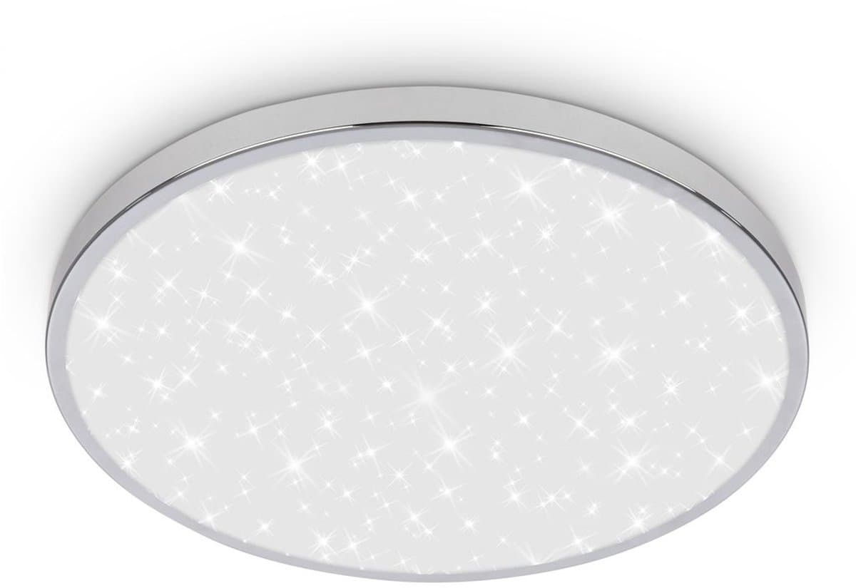 BRILONER Tak - LED Badkamer Plafondlamp – badkamerverlichting – spatwaterdicht – sterrenhemel effect – neutraal wit licht – Ø33 cm